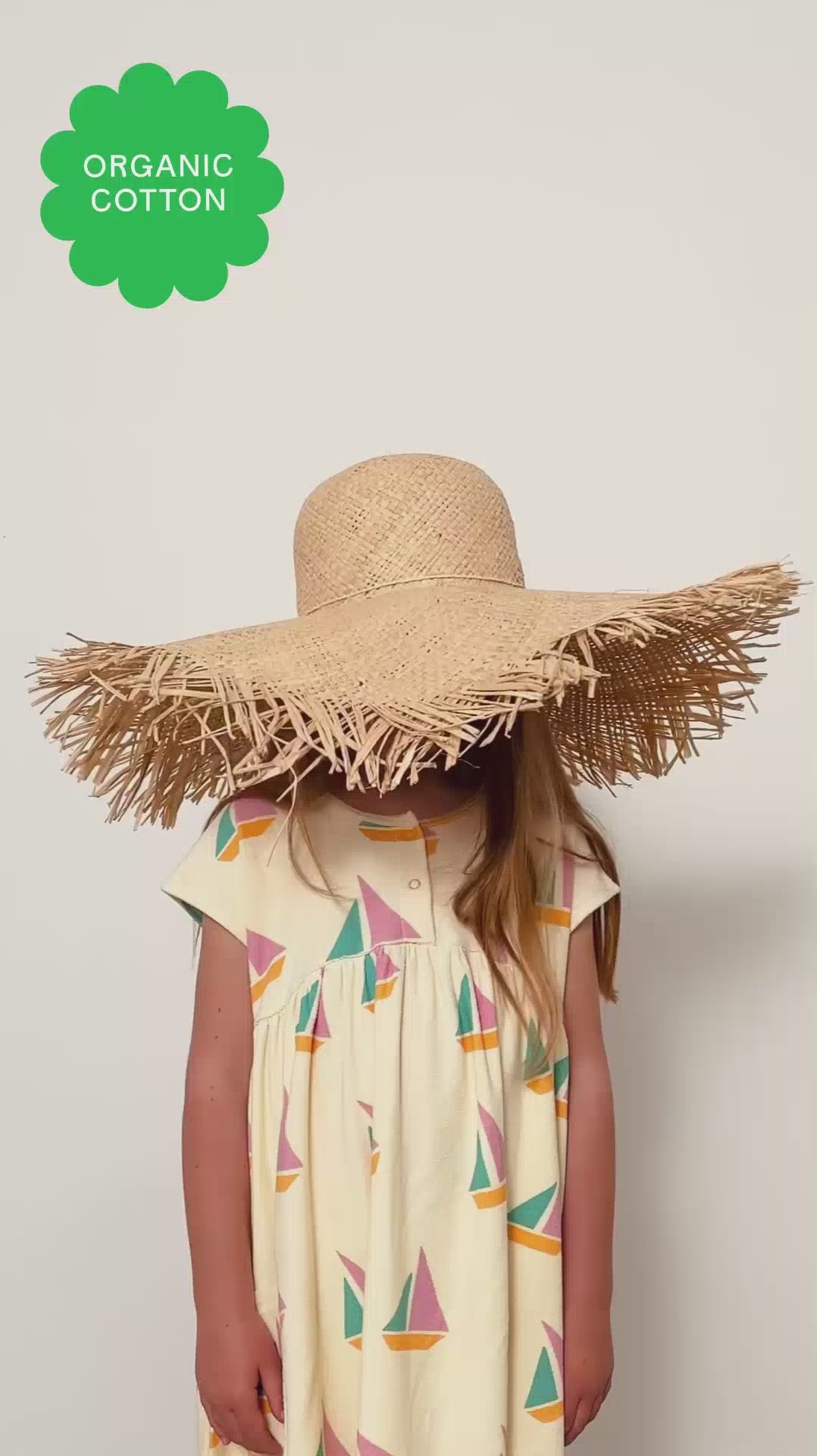 Pink Sailboat Organic Cotton Baby & Kids Sun Dress