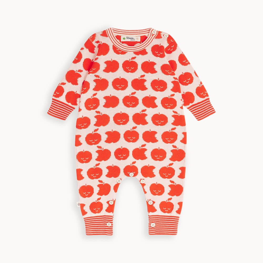 Skittle - Tomato Apple Knit Playsuit - The bonniemob 