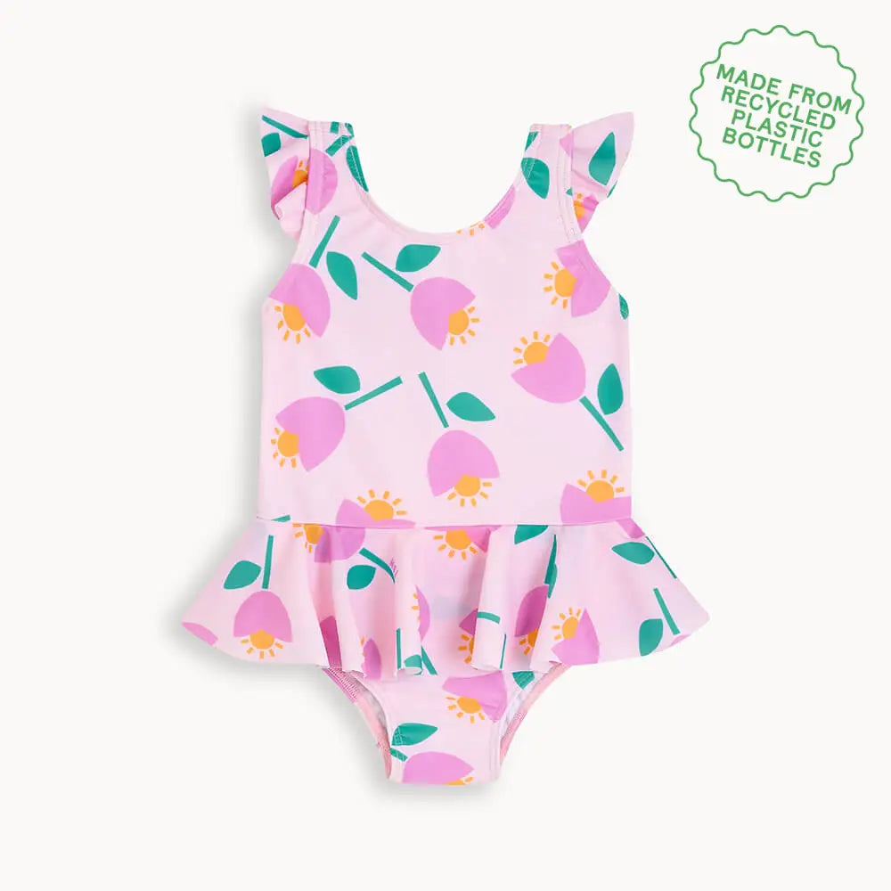 Ravello - Pink Tulip Baby & Kids Frill Swimsuit SWIMWEAR