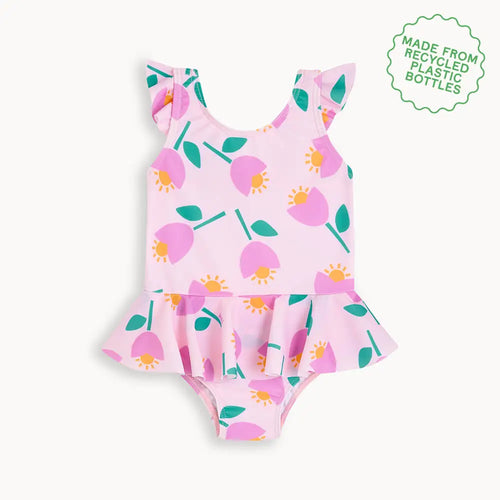 Ravello - Pink Tulip Baby & Kids Frill Swimsuit SWIMWEAR