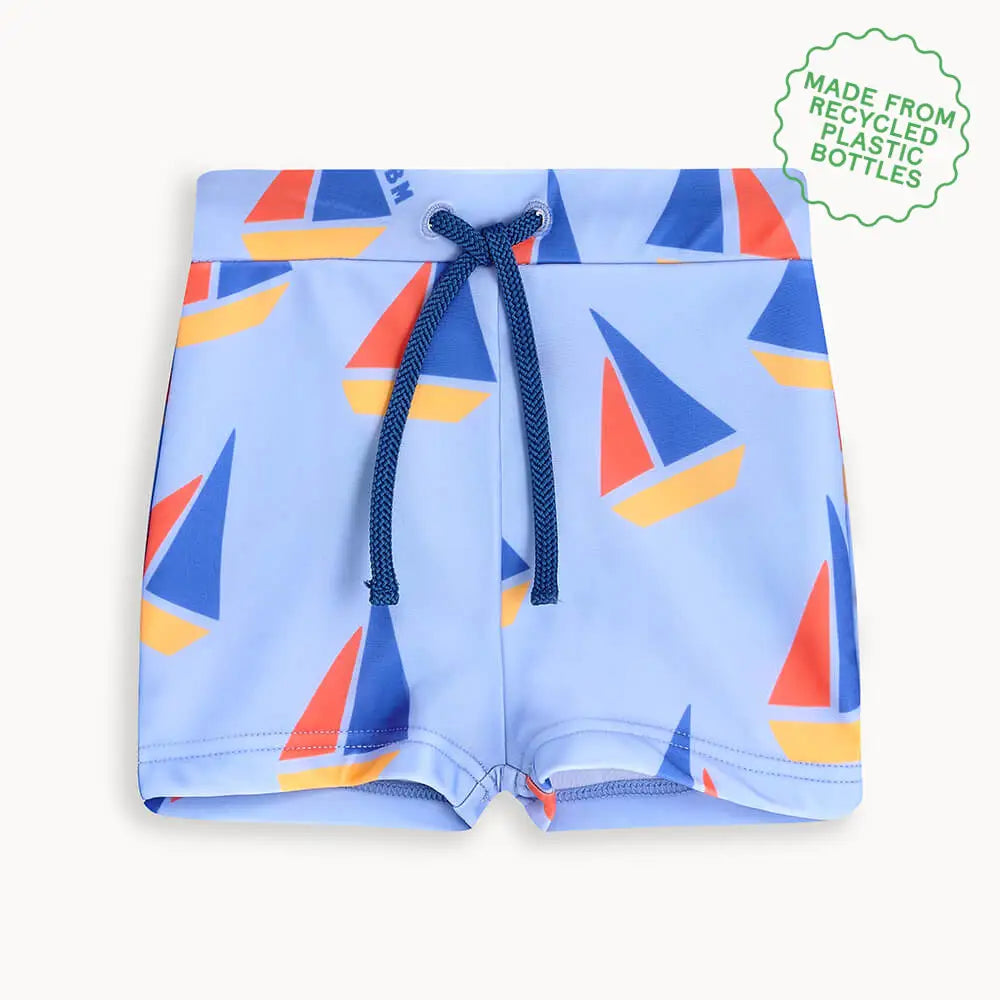 Reef - Blue Sailboat Baby & Kids Swim Shorts SWIMWEAR