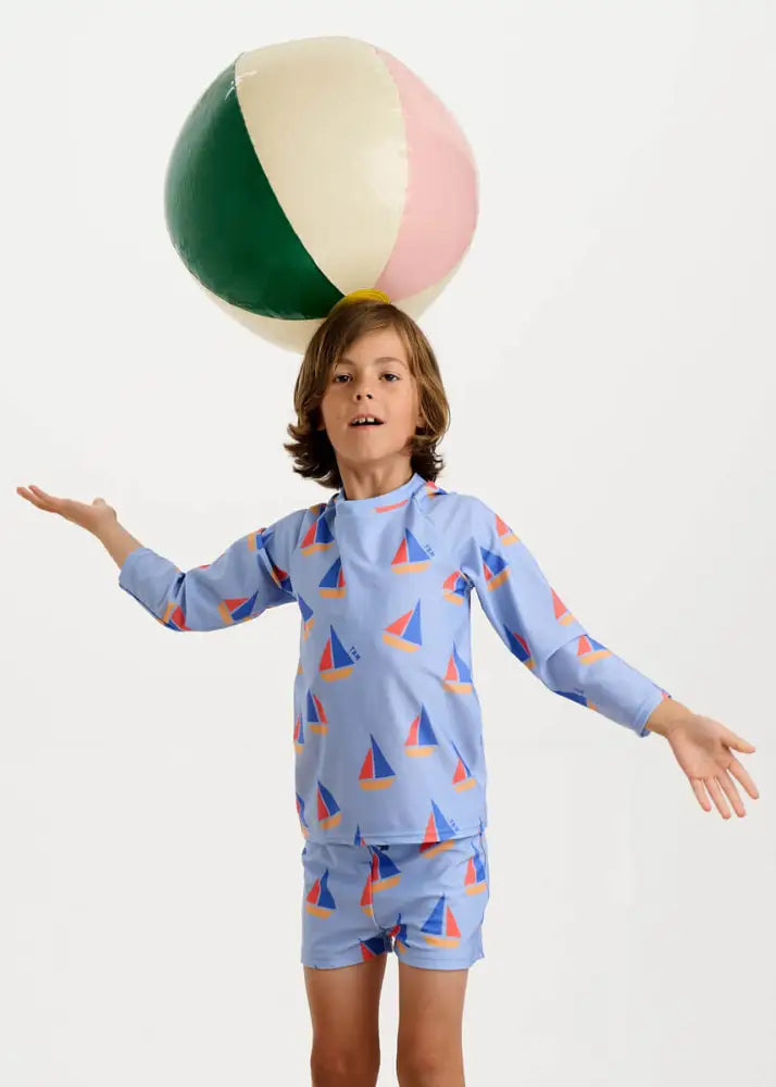Reef - Blue Sailboat Baby & Kids Swim Shorts Swimwear