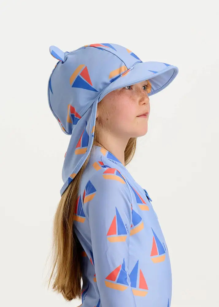 Regatta - Blue Sailboat Baby & Kids Swim Hat Swimwear