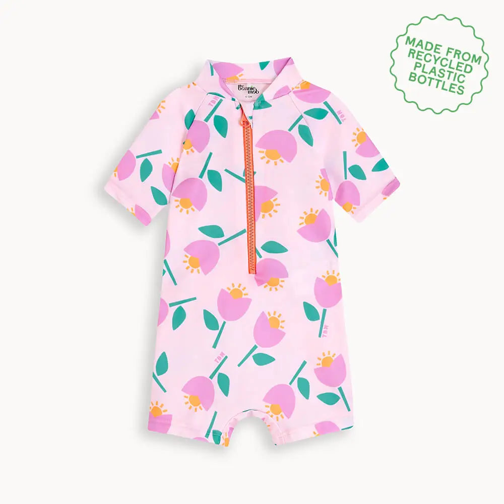 Riki - Pink Tulip Baby & Kids Swim Rash Suit SWIMWEAR