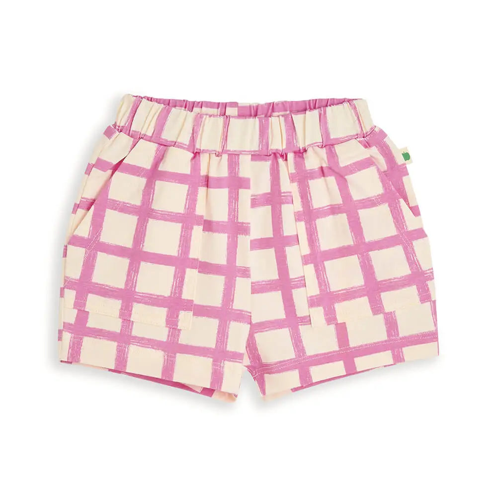 Sailor - Pink Checker Jersey Baby & Kids Shorts TROUSERS / LEGGING / SHORTS