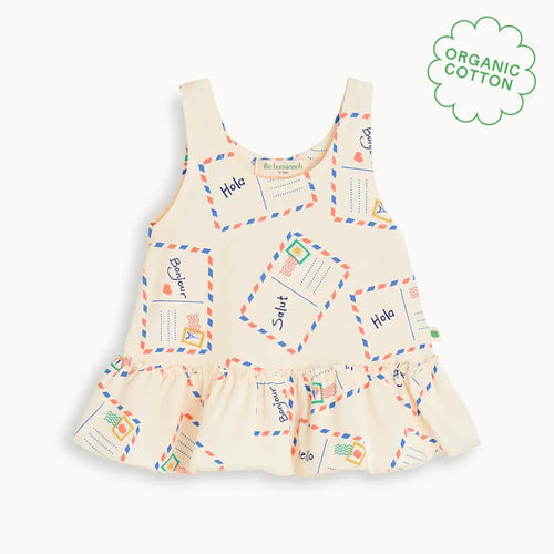 Scoops - Postcard Jersey Baby & Kids Frill Swing Top TOP