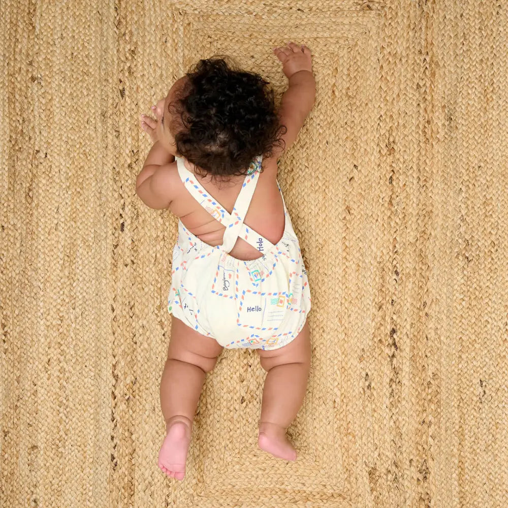 Scooter - Postcard Jersey Baby Bubble Romper
