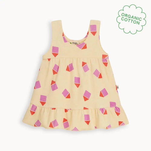 Silky - Pink Beach Hut Towelling Sun Dress - The bonniemob 