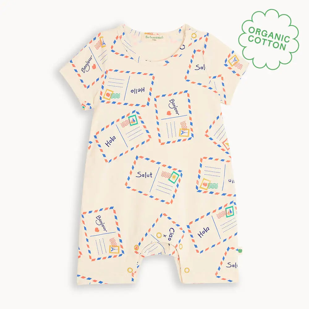 Skiff - Postcard Jersey Baby & Toddler Shorty Playsuit PLAYSUIT / BABYGROW / ROMPER