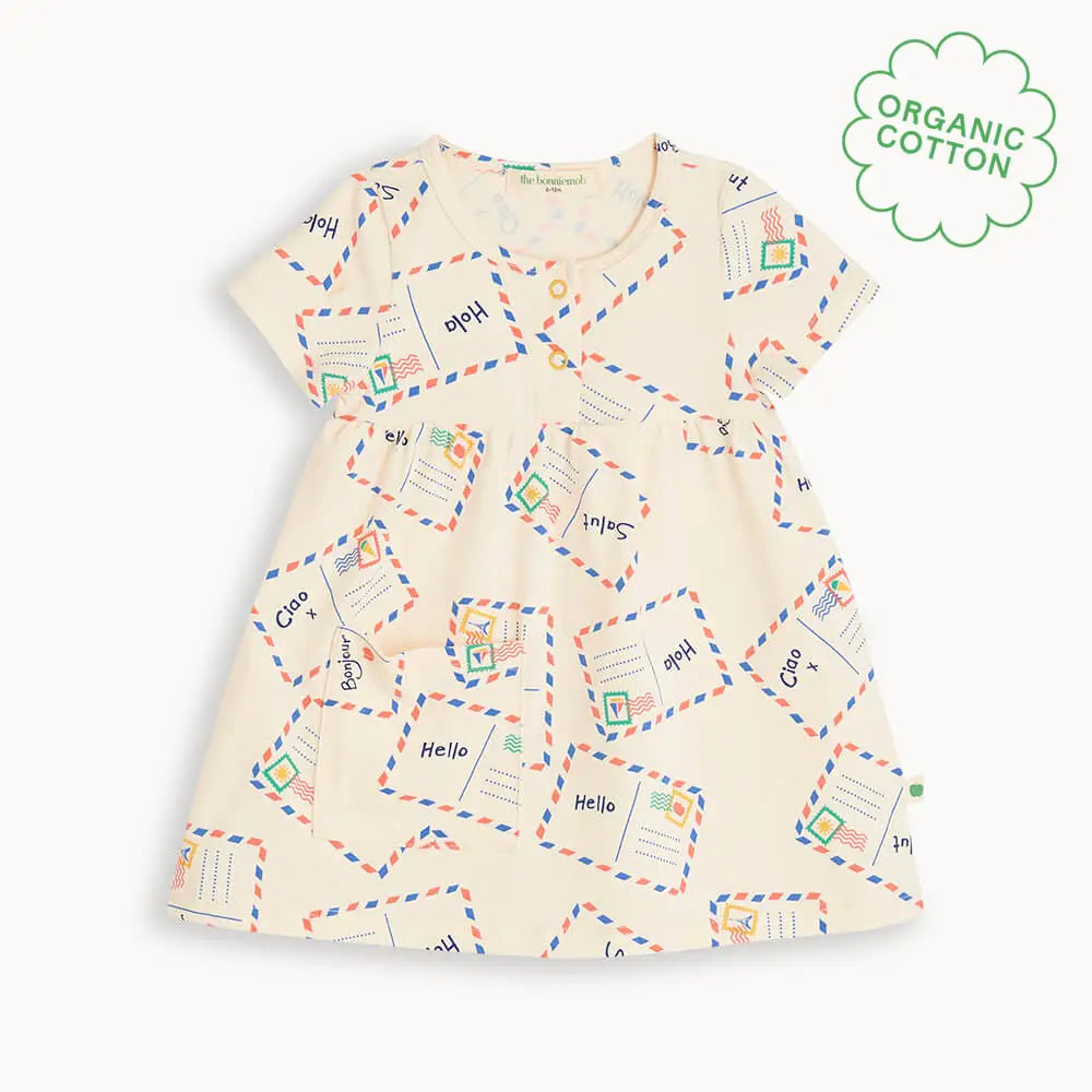 Sprinkles - Postcard Jersey Baby & Kids Short Sleeve Dress DRESS