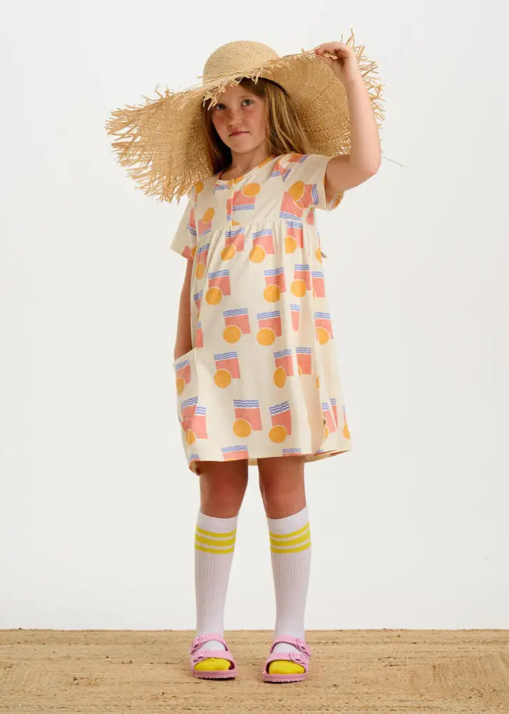 Sprinkles - Sunset Jersey Baby & Kids Short Sleeve Dress