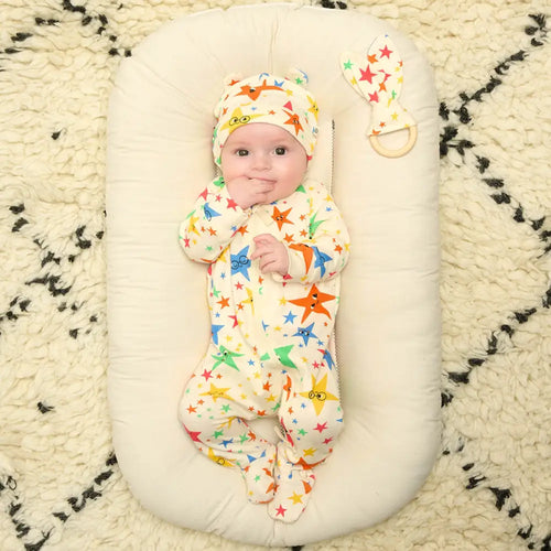 Starburst - Sleepsuit & Hat Gift Set - The bonniemob 