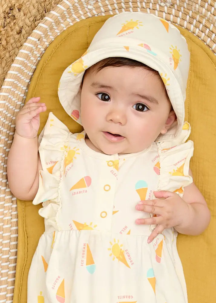 Sundae - Gelato Jersey Baby Frill Bubble Romper