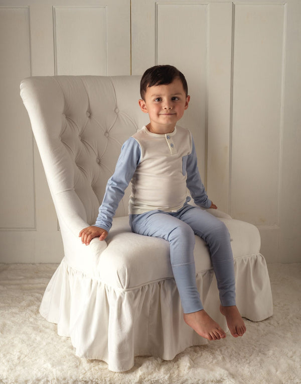 The 24 Hour Trouser, Rachel Riley for Smalls, Dusty Blue - The bonniemob 