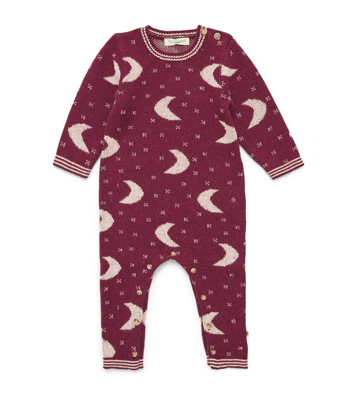 Twilight AW24 SAMPLE - Berry Mix Moon Knit Playsuit - The bonniemob 