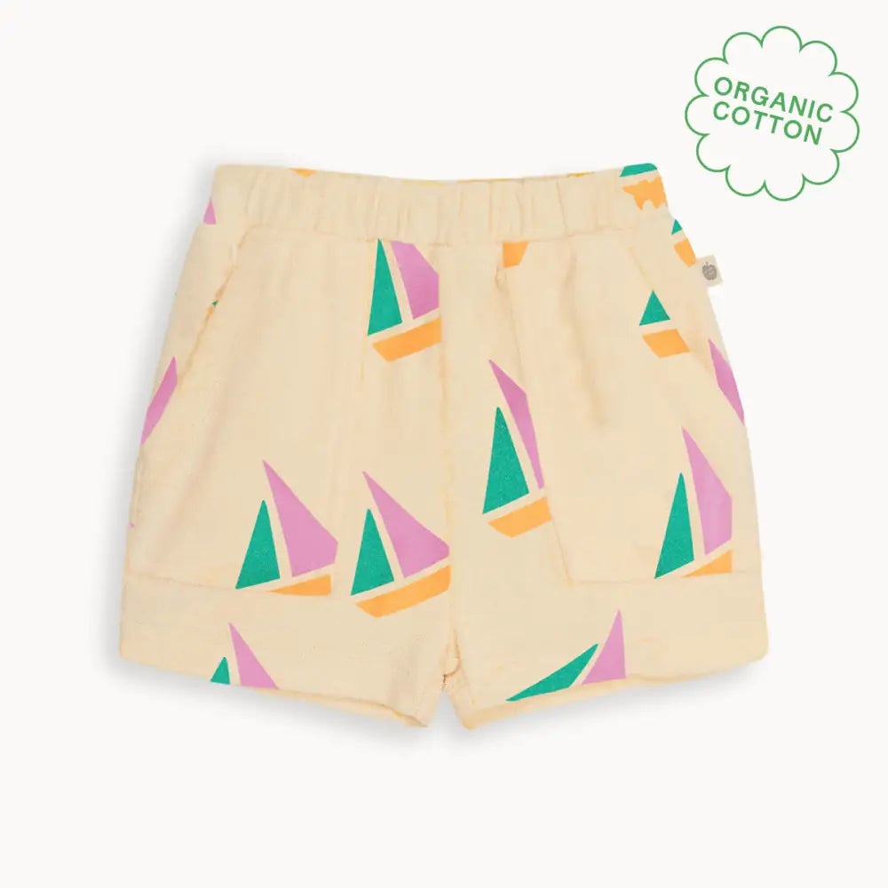 Tiller - Pink Sailboat Baby & Kids Shorts TROUSERS / LEGGING / SHORTS