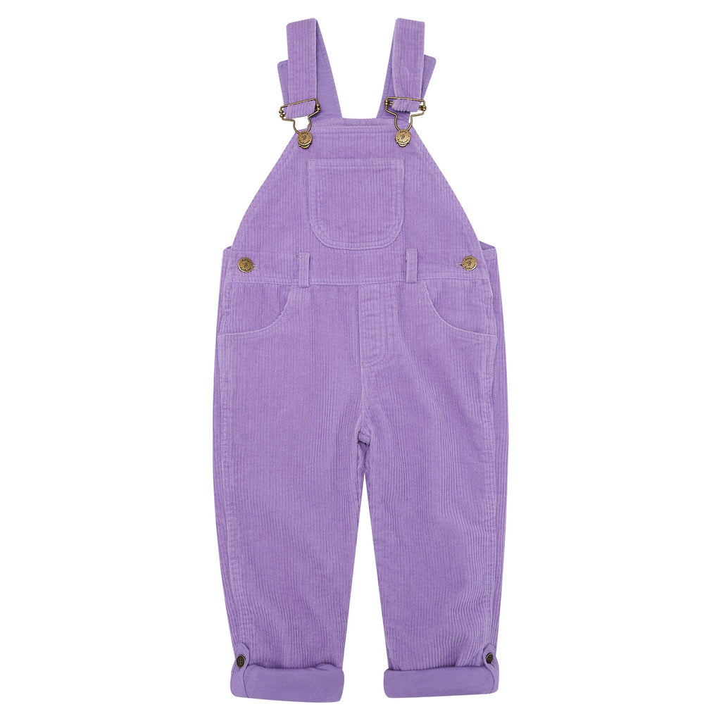 Violet Chunky Cord Dungarees - The bonniemob 
