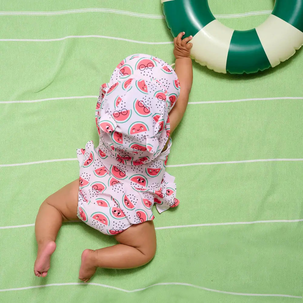 Waltzer - Watermelon Frill Swimsuit - The bonniemob 