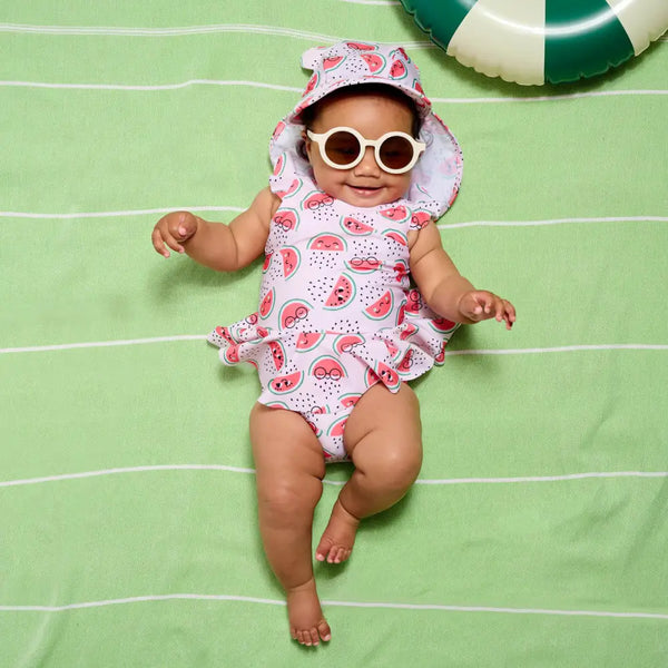 Waltzer - Watermelon Frill Swimsuit - The bonniemob 
