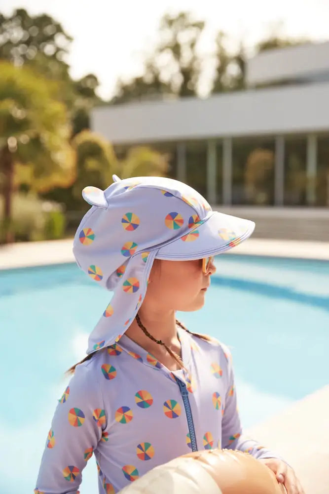 Whelk - Rainbow Beachball UV Sun Hat - The bonniemob 