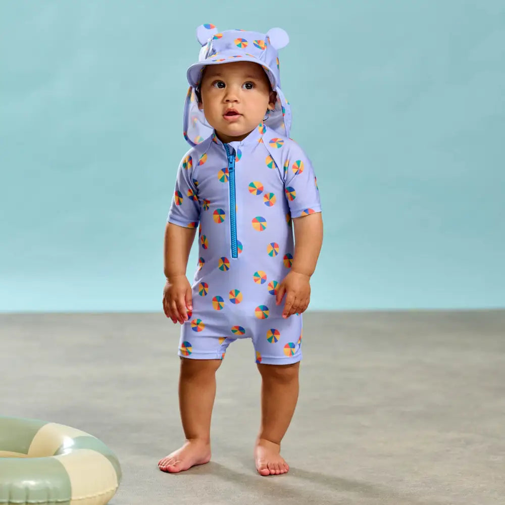 Whitesands - Rainbow Beachball UV Rash Suit - The bonniemob 