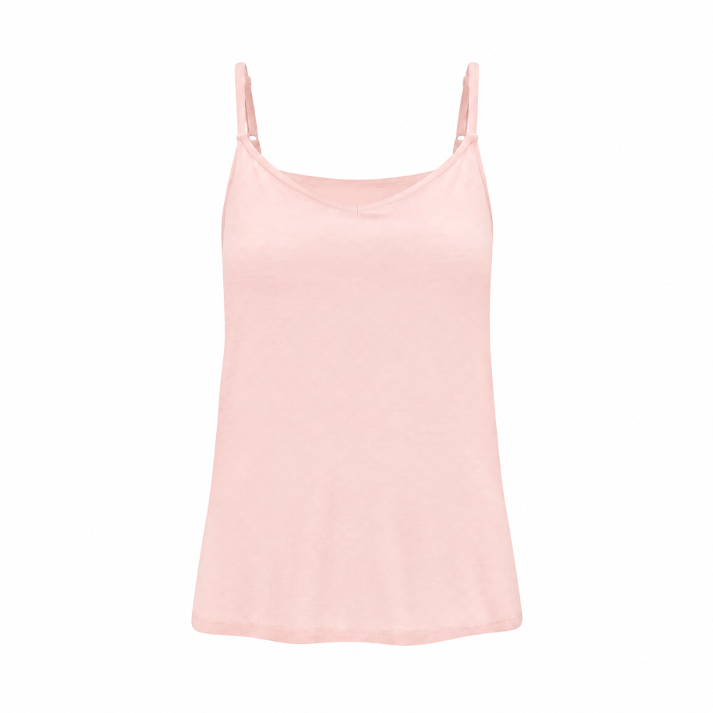 Womens Merino Cami, Pink Peach Blossom