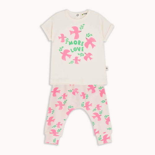 Camber Set - Doves T-Shirt & Pants Outfit