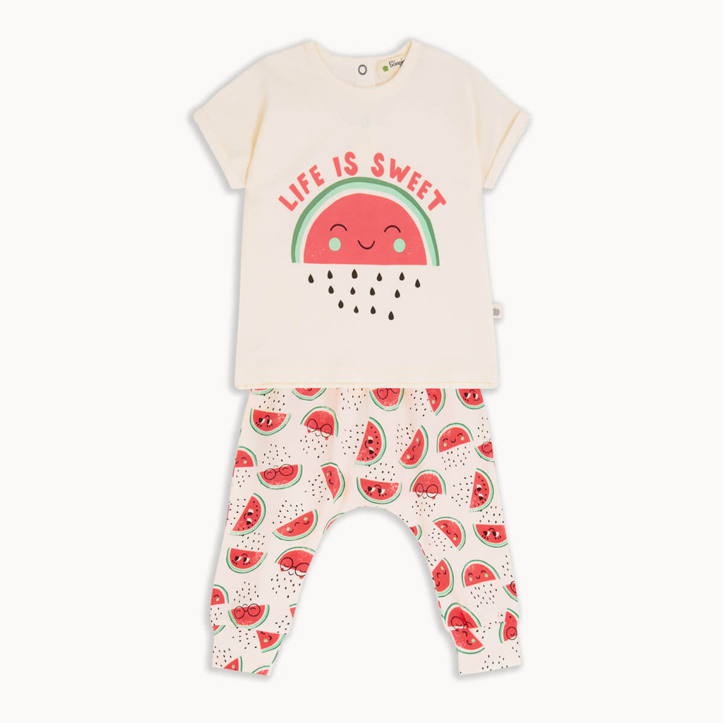Camber Set - Watermelon T-Shirt & Pants Outfit - The bonniemob 