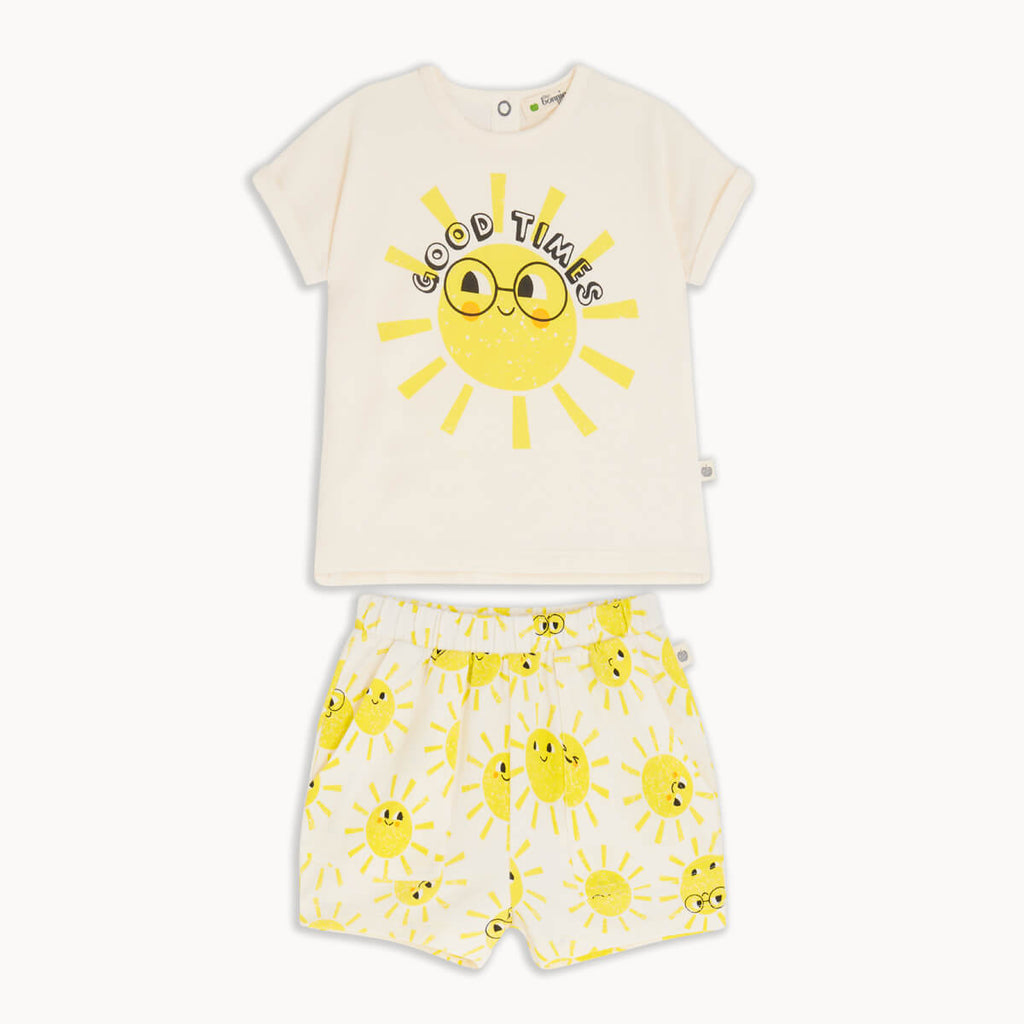 Coaster Set - Sunshine T-Shirt & Shorts Outfit - The bonniemob 