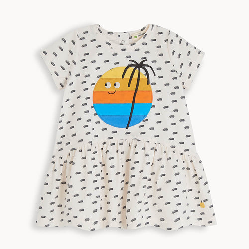 DRIFT - Baby Applique Dress SUNSET - The bonniemob 
