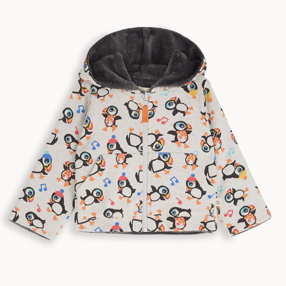 Kelpie - Puffin Hoodie Lined With Faux Fur - The bonniemob 
