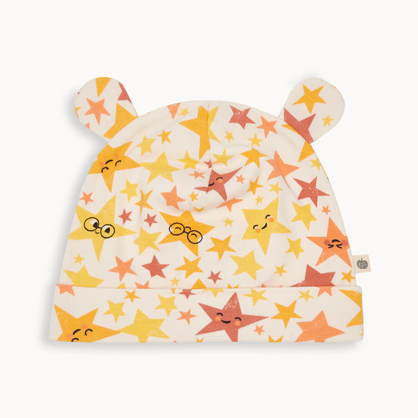 Logie Gift Set - Star Baby Blanket and Beanie Hat With Ears