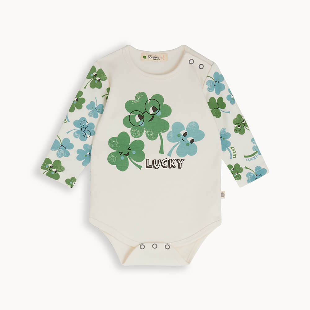 Lochy - Clover Long Sleeve Bodysuit - The bonniemob 