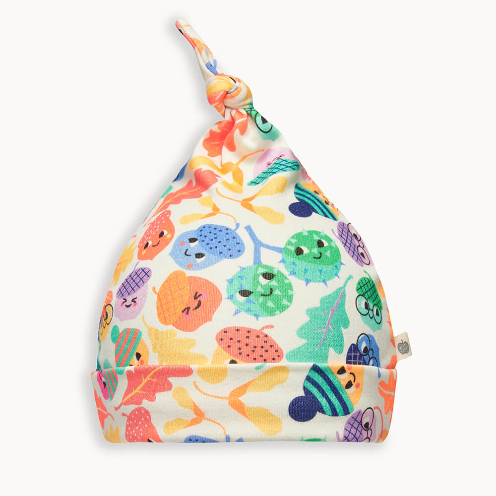 Murdo - Multicolour Acorns Baby Beanie Hat - The bonniemob 