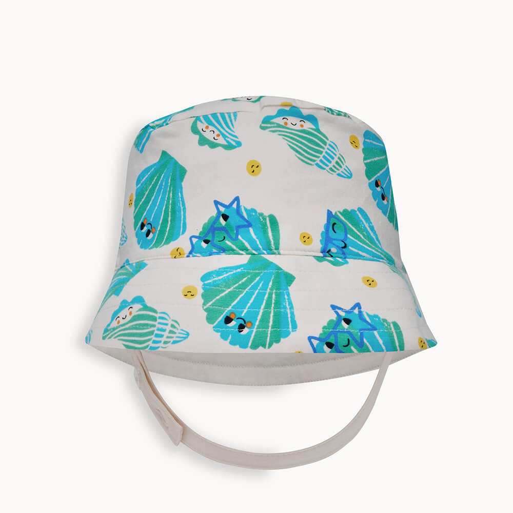 PARKLIFE - Aqua Seashells Sun Hat - The bonniemob 
