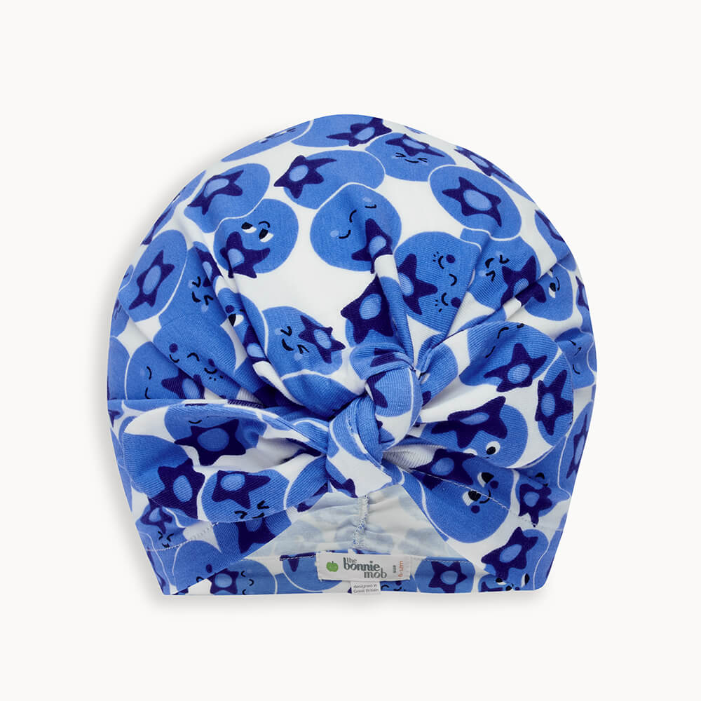 PENINSULA - Blueberry Turban Style Hat - The bonniemob 